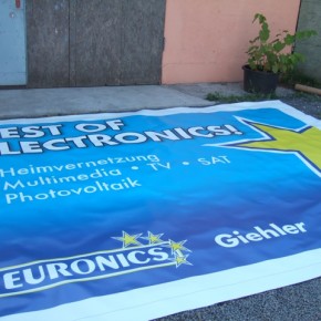 Neues Banner für Euronics Giehler in Biebesheim