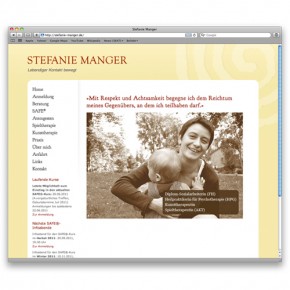 Webdesign für Stefanie Manger