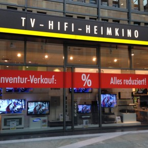 Beschriftungen für Inventur-Verkauf der Hifi-Profis