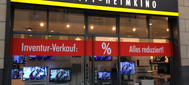 Beschriftungen für Inventur-Verkauf der Hifi-Profis