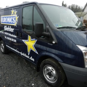 Neue Autobeschriftung für Euronics Giehler