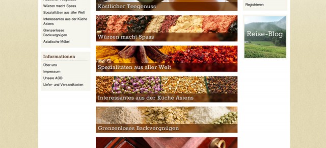 Redesign des Online Shop Gewürz- und Teehaus Schnorr Redesign des Online Shop Gewürz- und Teehaus Schnorr