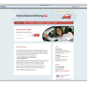 Webdesign für Fahrschulvermittlung24 Webdesign für Fahrschulvermittlung24