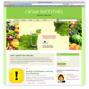 Relaunch für gruenesmoothies.de Relaunch für gruenesmoothies.de
