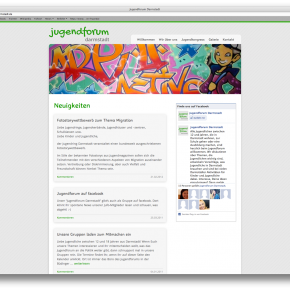 Webdesign für das Jugendforum Darmstadt Webdesign für das Jugendforum Darmstadt