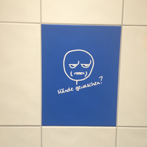 WC- / Toiletten-Beschriftung, optische Optimierung WC- / Toiletten-Beschriftung, optische Optimierung