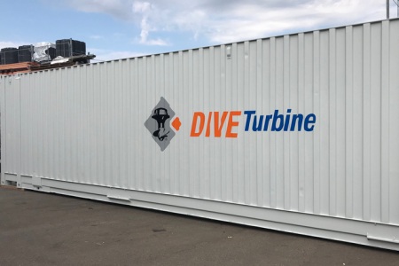 Fontfront-Rossdorf-Container-Folierung-Dive-Turbine